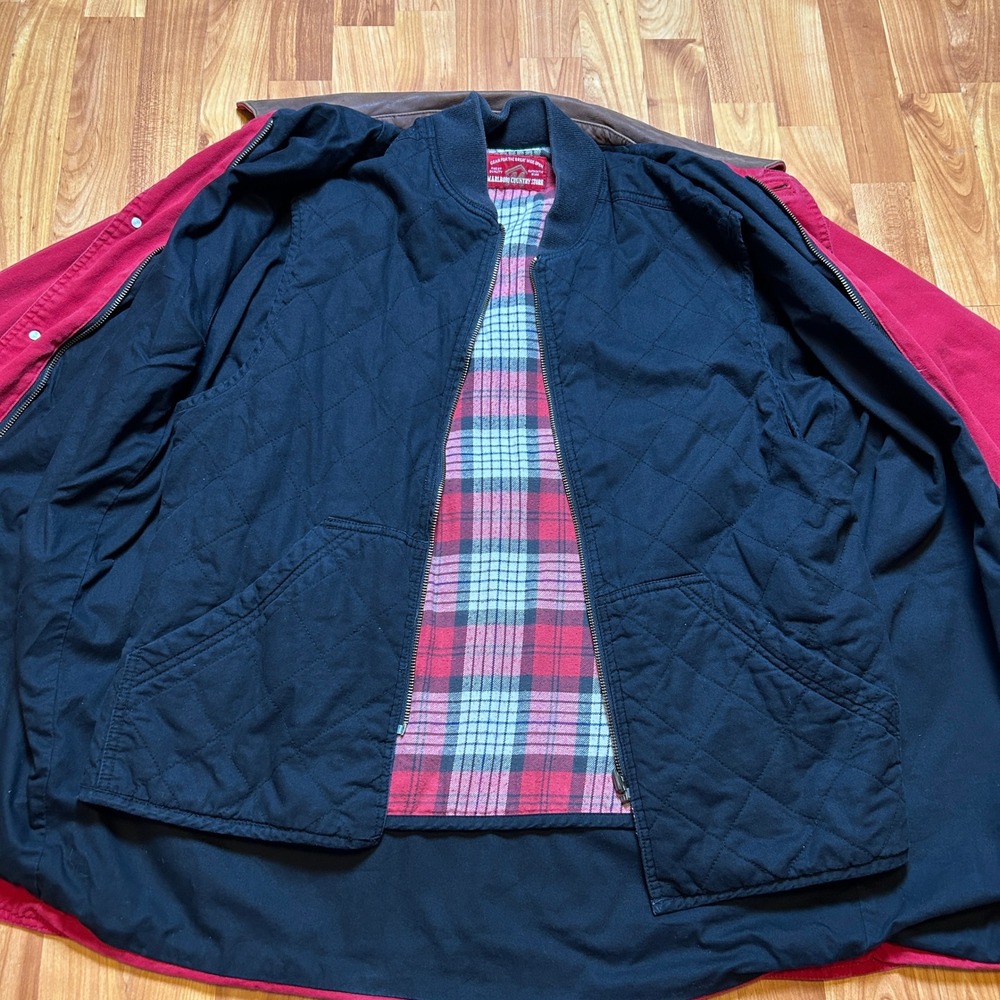 Vintage Marlboro Country Store Chore Jacket Removable Reversible Vest Medium - Picture 3 of 16